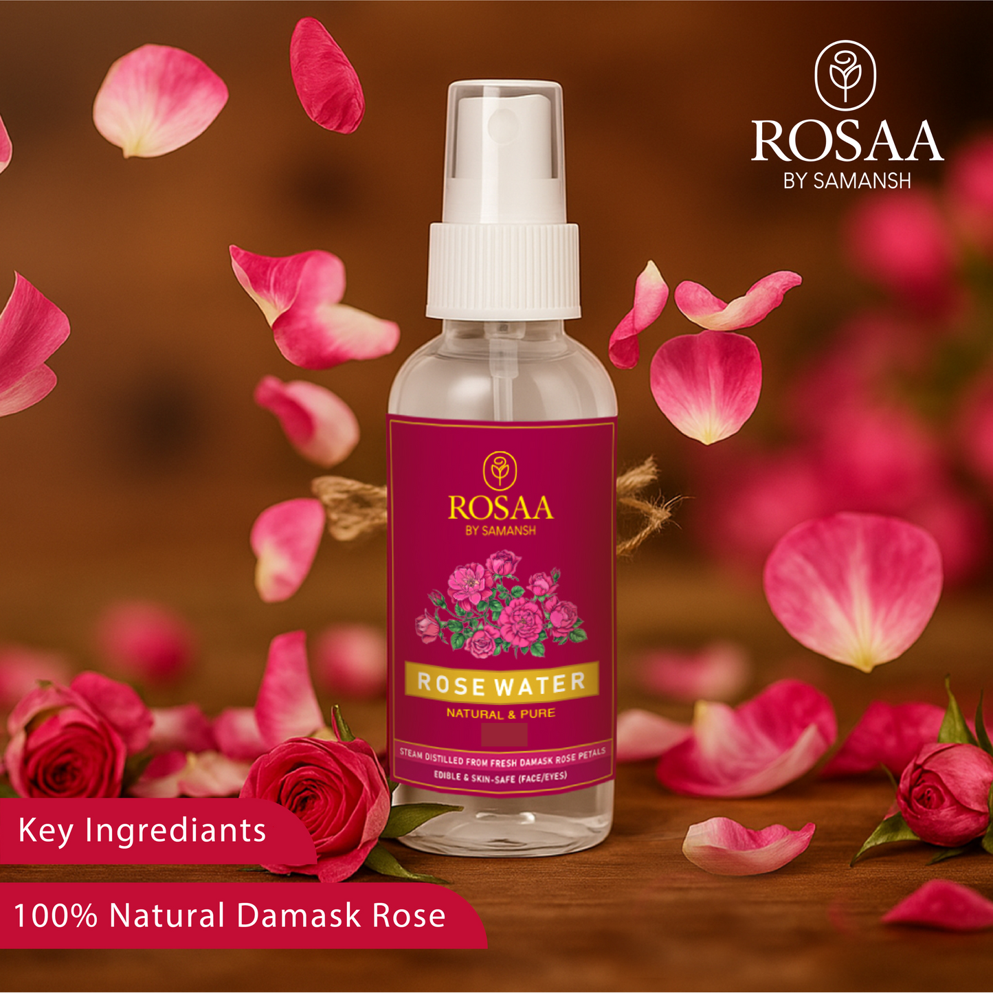 Rosaa By Samansh - Rose Water 200ml
