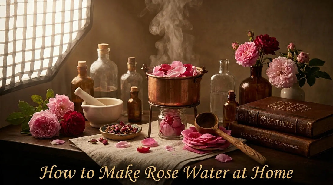 rose water preparation at home for face, hair and skin